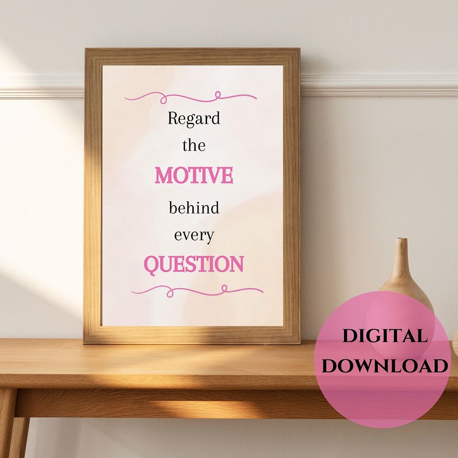 The Question Printable Wall Art product image (2)