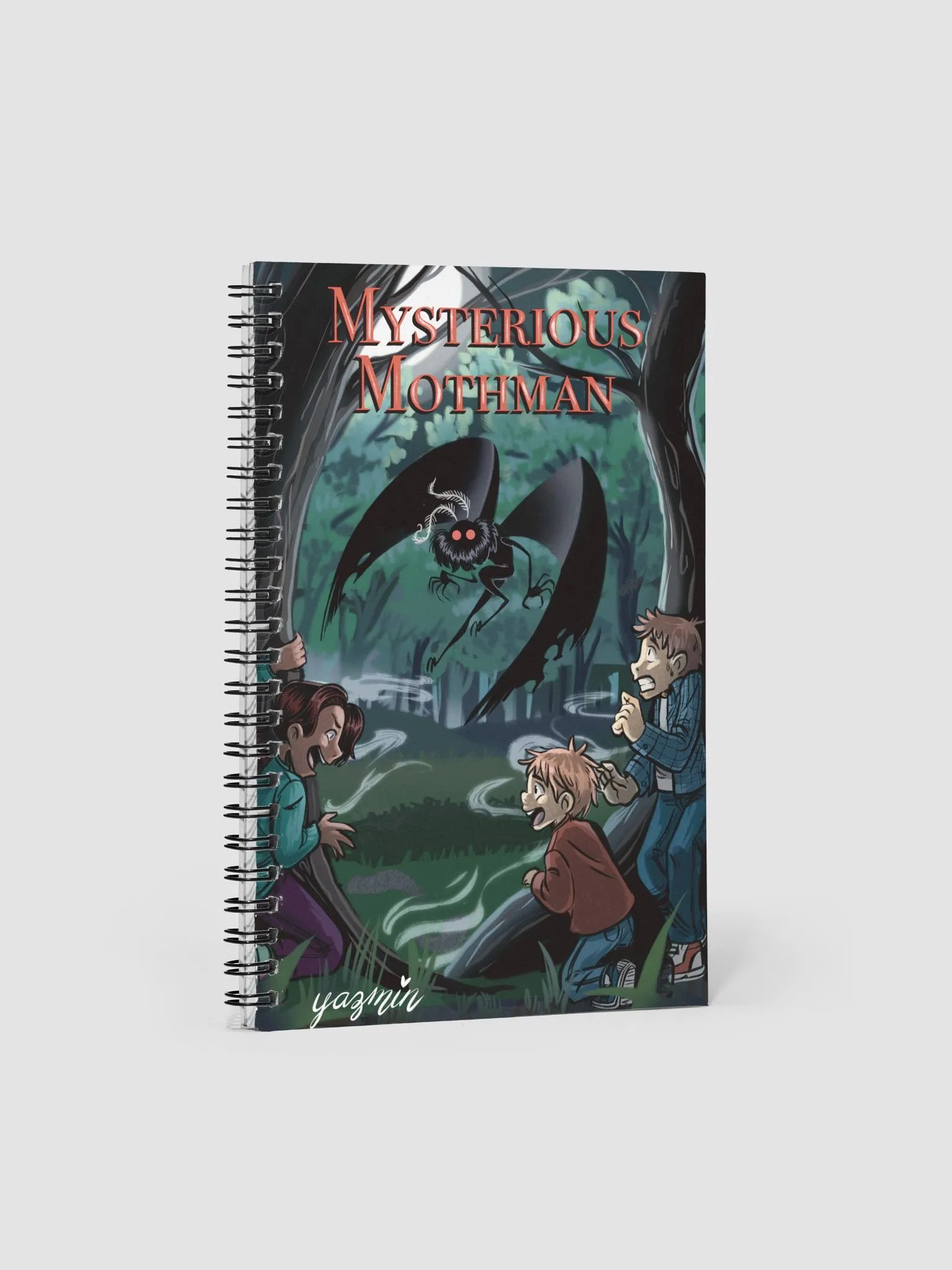 Mothman Encounter: Notebook Illustration product image (1)