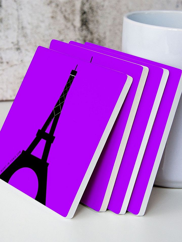 Eiffel Paris Coaster Purple (Qty 1) product image (2)