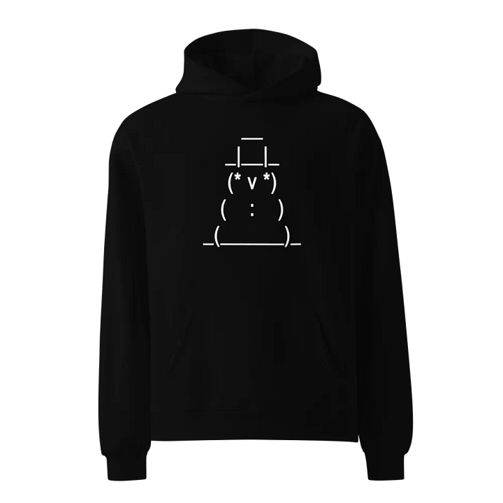 ASCII Art Snowman Hoodie product image (1)