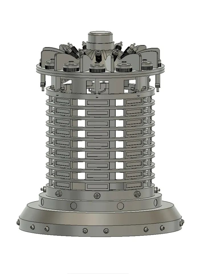 Star Wars inspired Fusion Furnace/Generator Prop 3D Model product image (1)