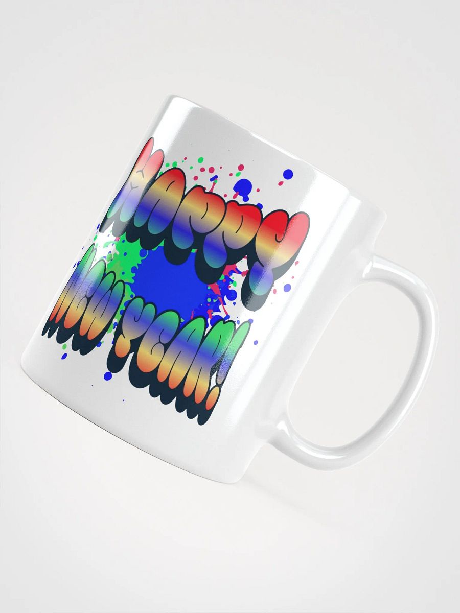 Happy New Years - Colorful Graffiti Design White Mug product image (15)