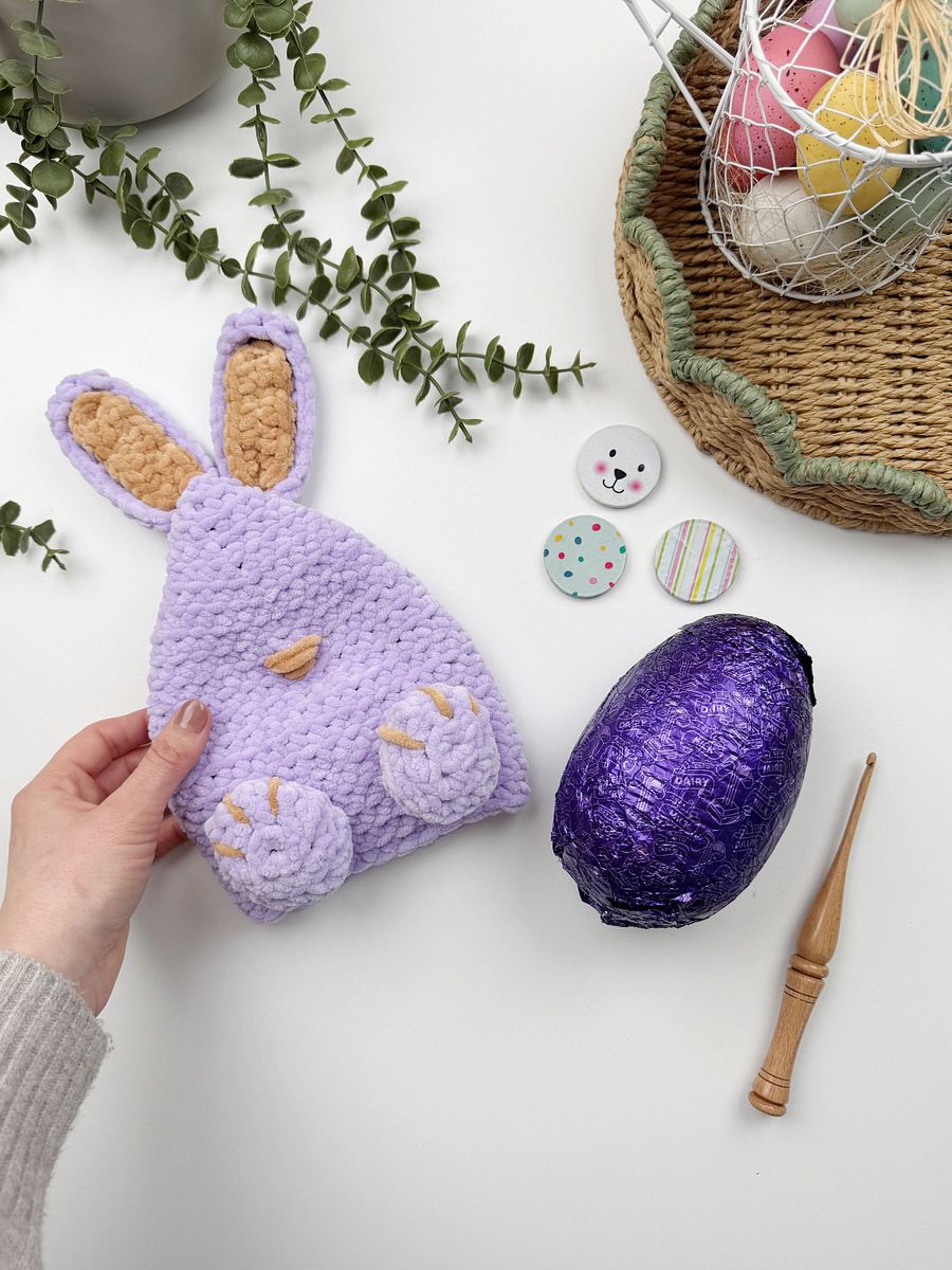 Crochet Bunny Pattern Pdf - Amigurumi Rabbit, Easter Egg Cozy, Home Decor and Toy - make with any yarn product image (6)