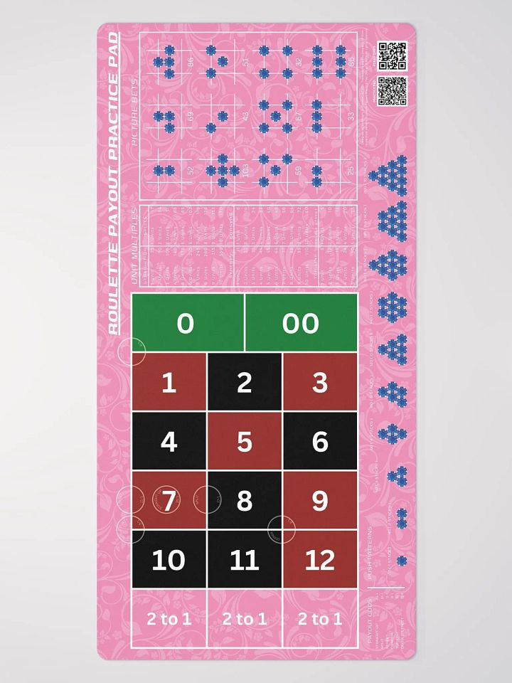 Roulette Payout Practice Pad - Alma Pink product image (2)