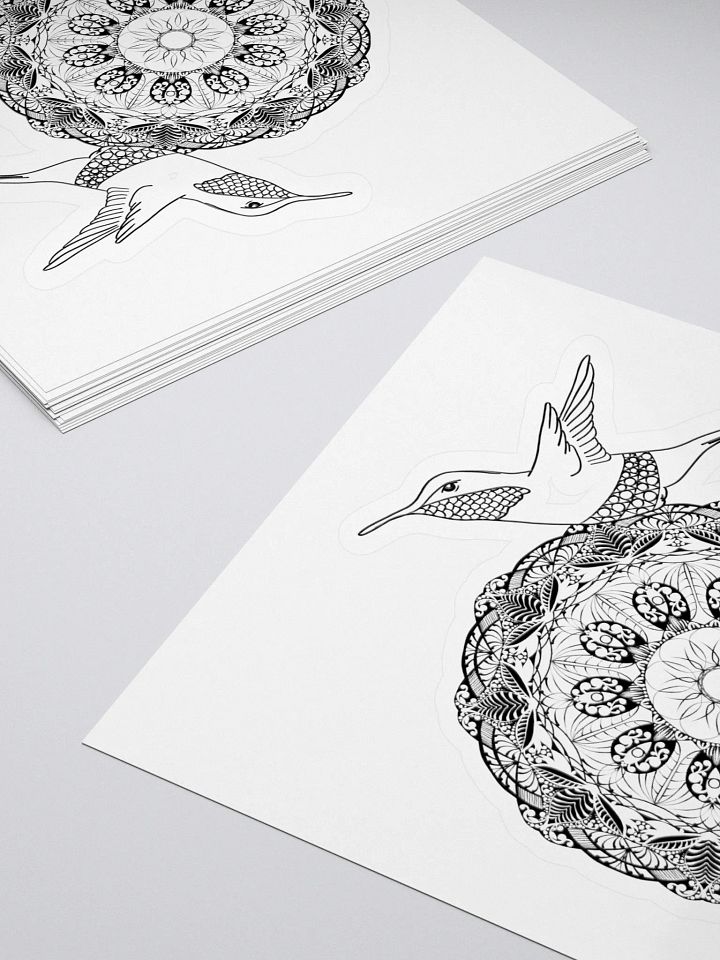 Mandala Hummingbird Harmony Stickers product image (1)