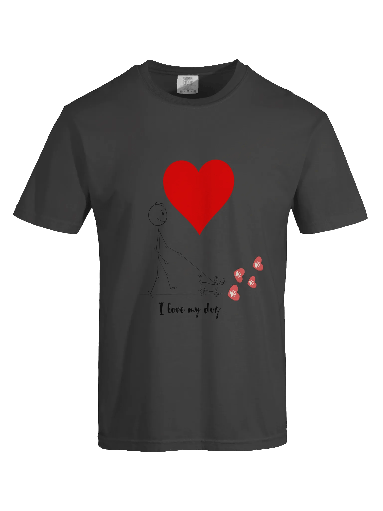 I Love My Dog Heavyweight T-Shirt product image (9)