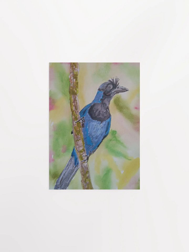 Corvid Series [07] Azure jay poster print product image (1)