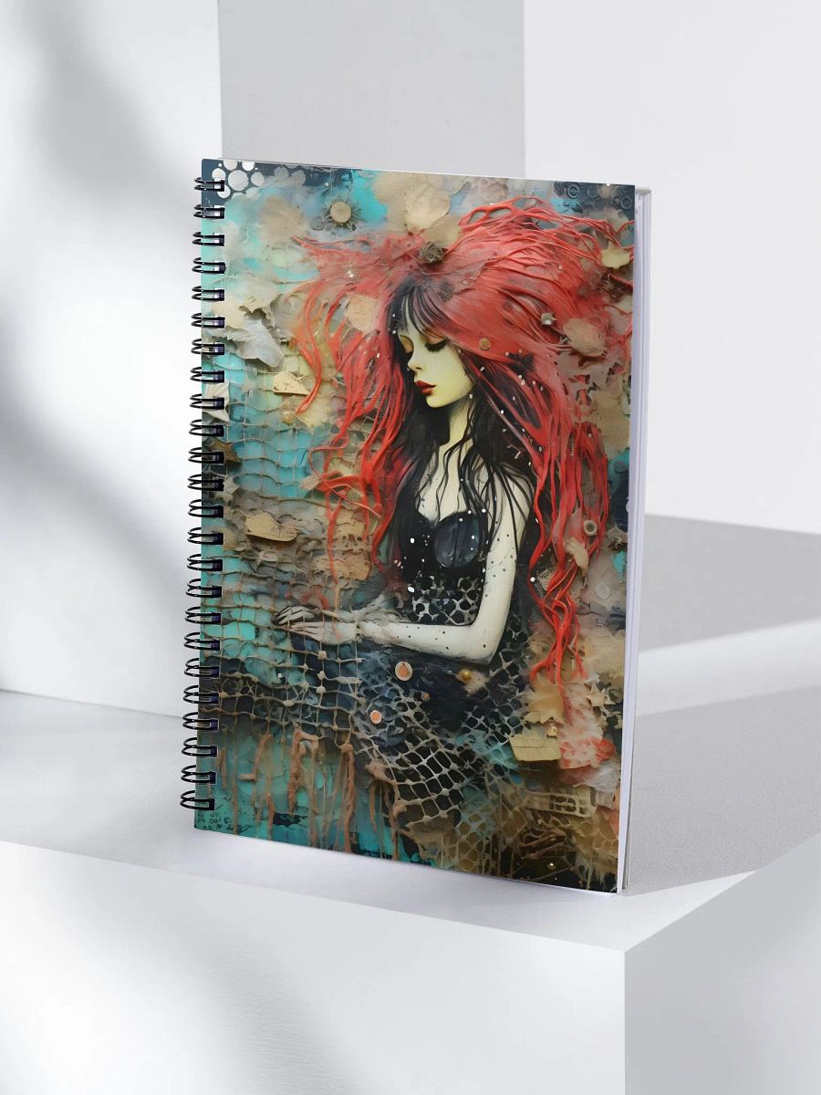 Red-Haired Contemplation Spiral Notebook product image (4)
