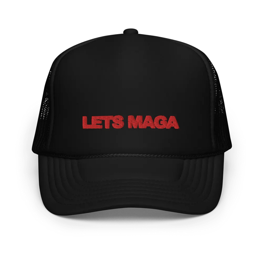 LETS MAGA (RED) Foam Trucker Hat product image (4)