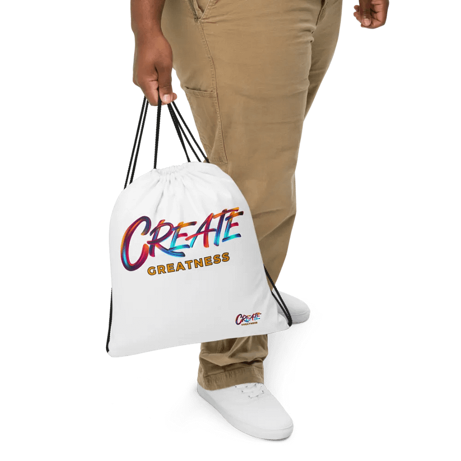 Create Greatness Full Print Drawstring Bag product image (5)