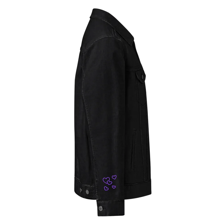 Purple Heartbeat Denim Jacket product image (6)