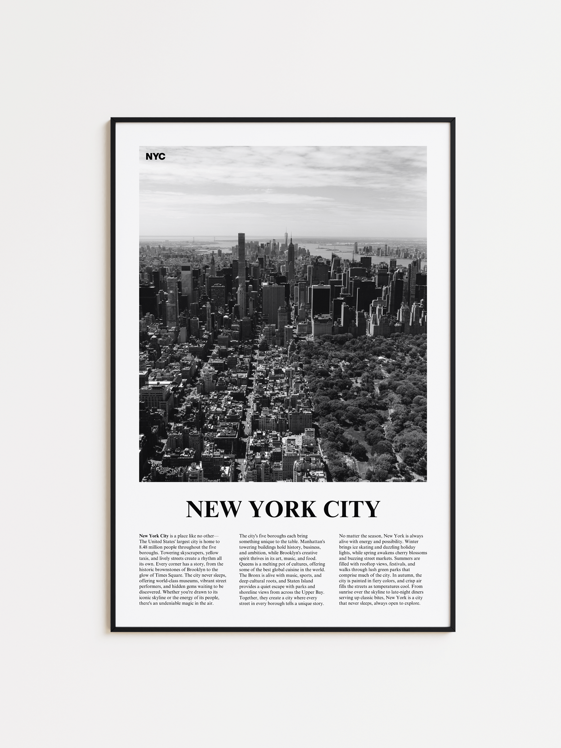 New York City 04 Newspaper Poster | Framed product image (26)