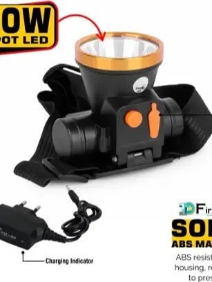 FIRSTLIKE 50 Watt Head Light Torch with Charger Rechargeable Torch product image (2)