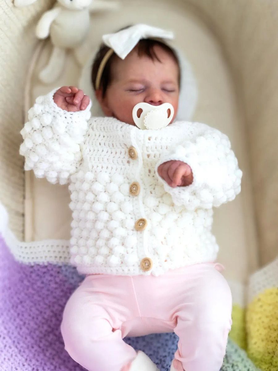 Crochet Pattern: Bobble Baby Cardigan product image (3)