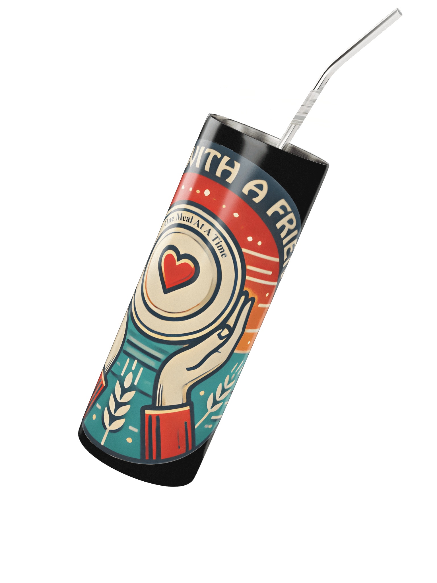 The 20oz One Meal at a Time Stainless Steel Tumbler product image (2)