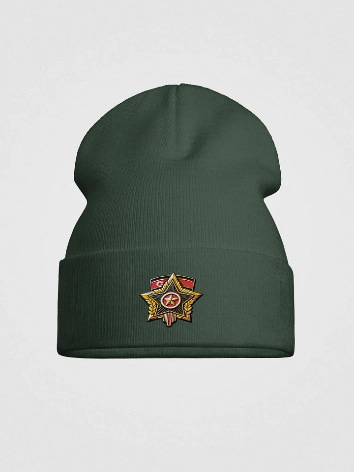 Stellar Emblem Knit Beanie - North Korean Style product image (1)