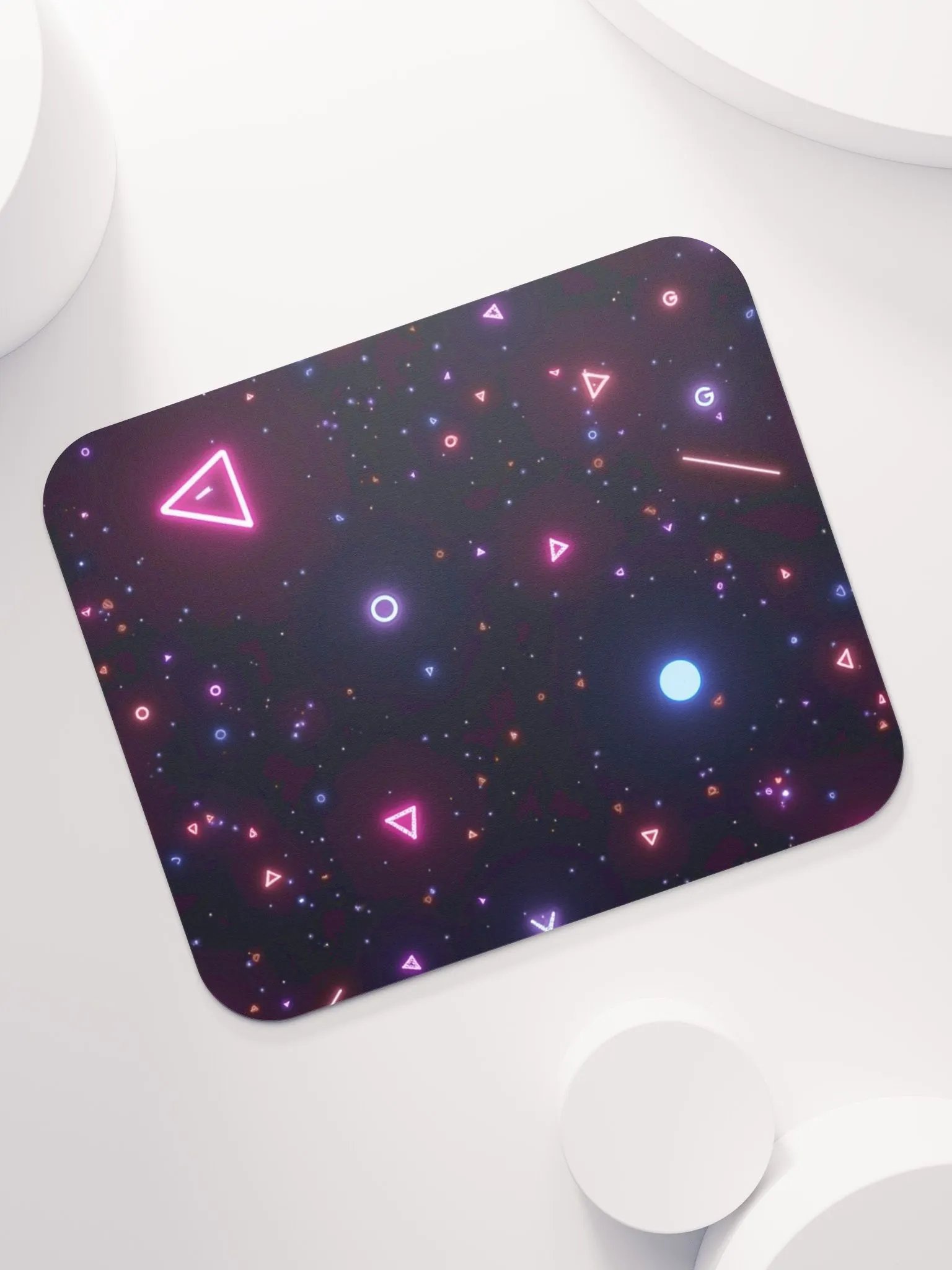 Neon Geometric Glow Mouse Pad product image (7)
