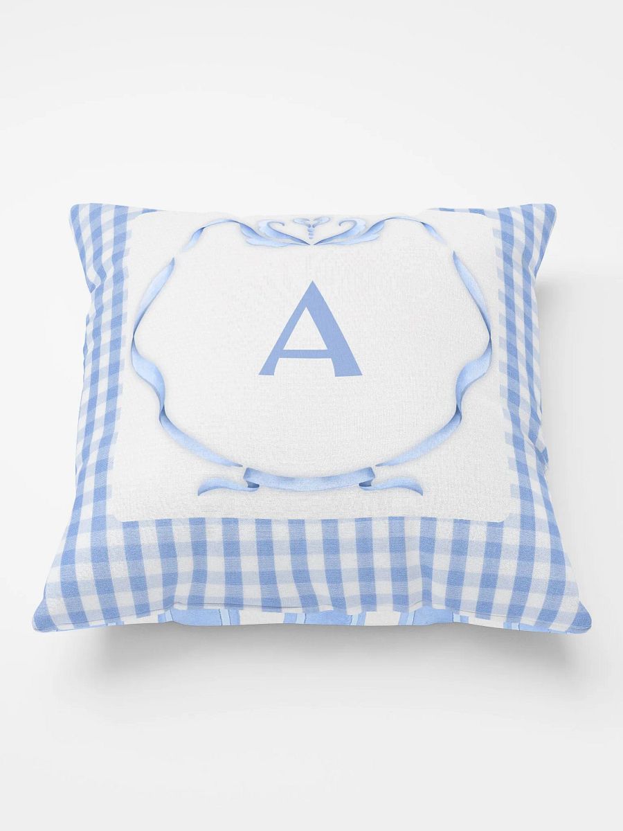 Blue Preppy Charm Pillow A product image (1)