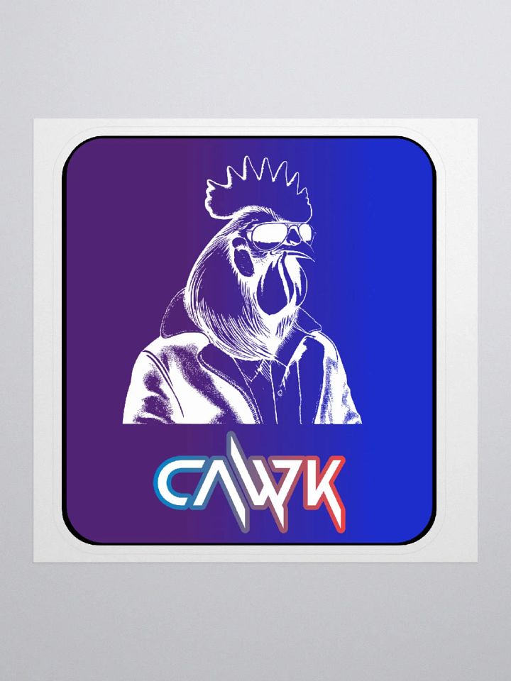 Cawk headshot sticker product image (1)
