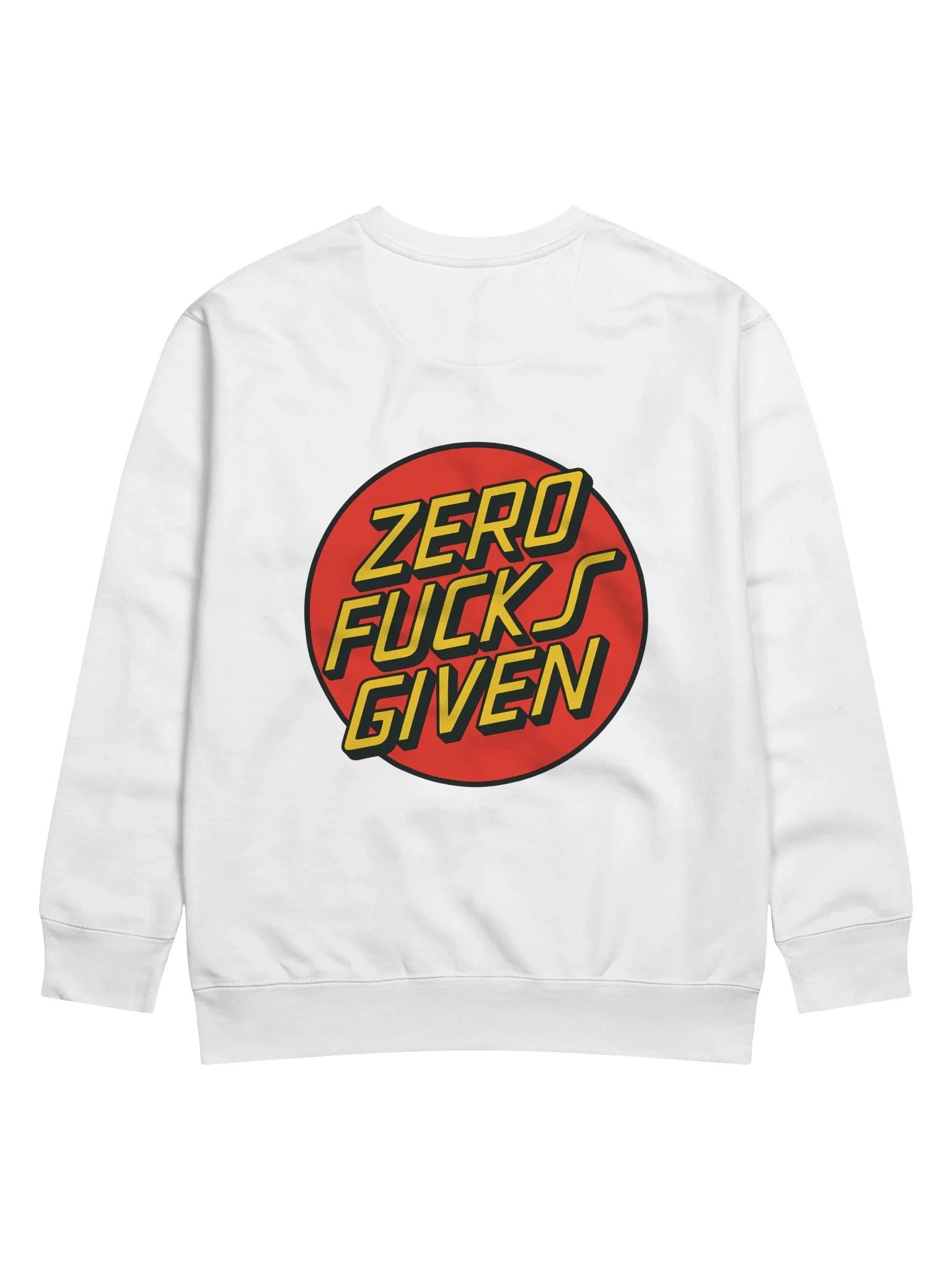 ZERO F*S GIVEN – Bold Skate Logo Parody** product image (4)