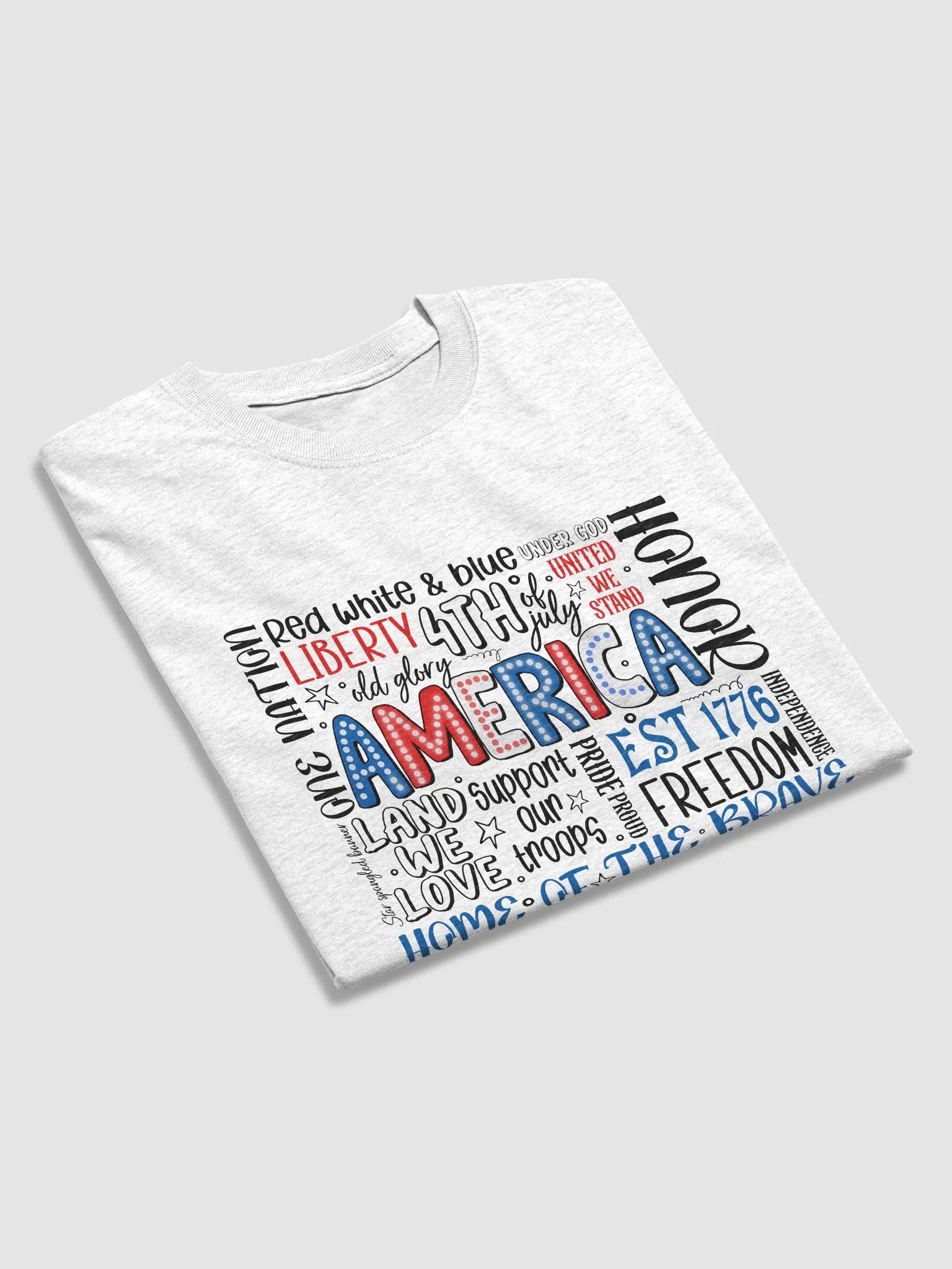 Patriotic Dotted America T-Shirt product image (9)