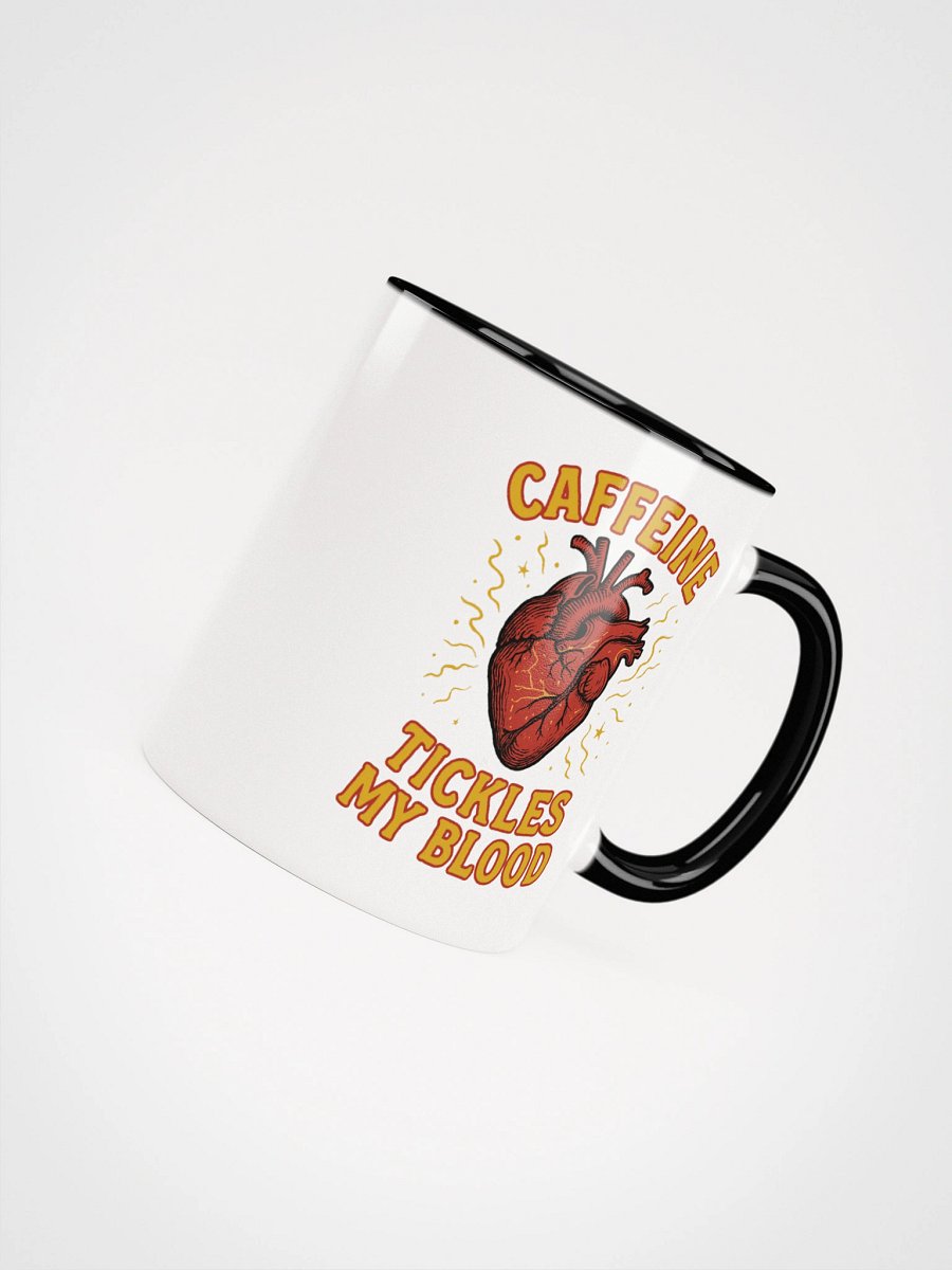 Caffeine Tickles My Blood (Anatomical Heart) Accent Mug product image (7)