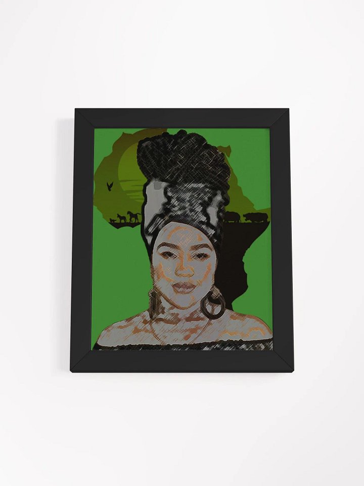 African Sunset Headwrap Matte Poster product image (1)