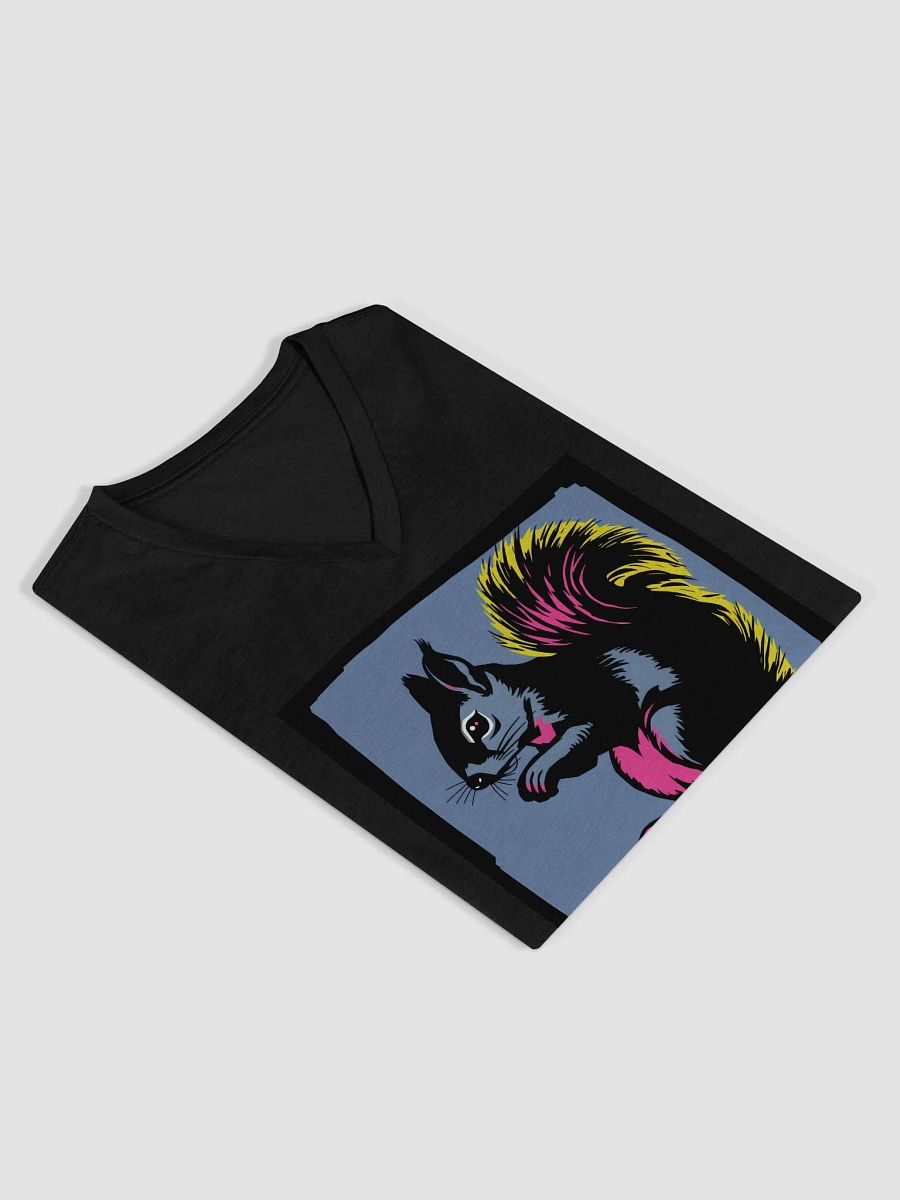 Vibrant Squirrel Illustration Women's V-Neck Tee product image (4)