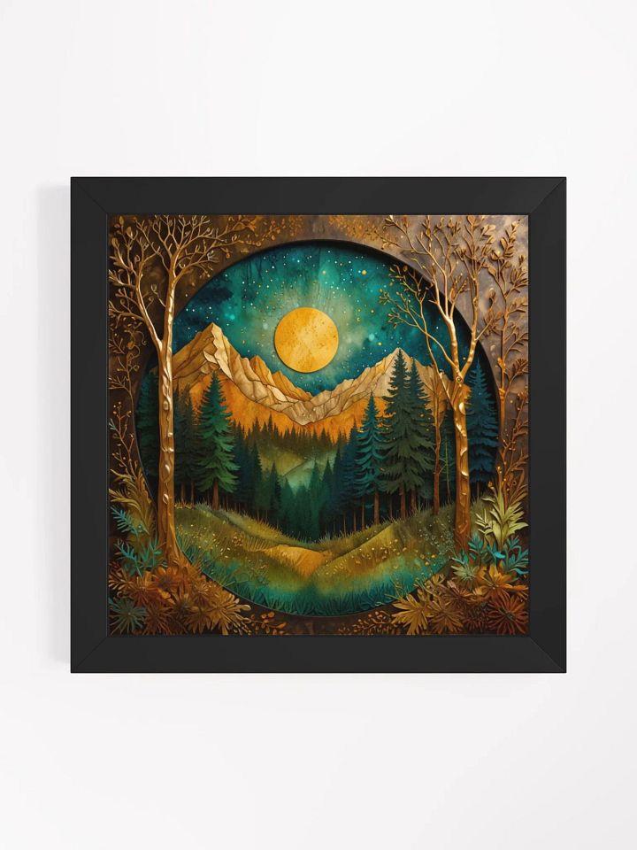 Starry Night Mountain Framed Poster product image (1)