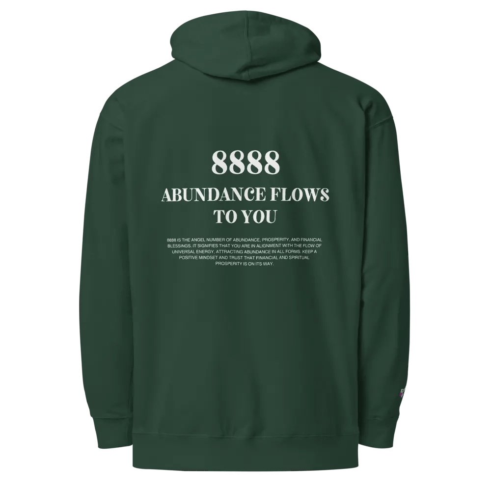 8888 Abundance Flows to You Unisex Hoodie – Invite Prosperity & Financial Blessings product image (1)