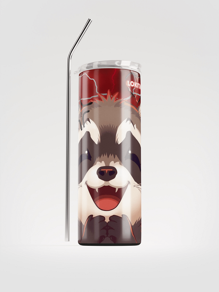 I will not rage Raccoon Stainless Steel Tumbler product image (1)