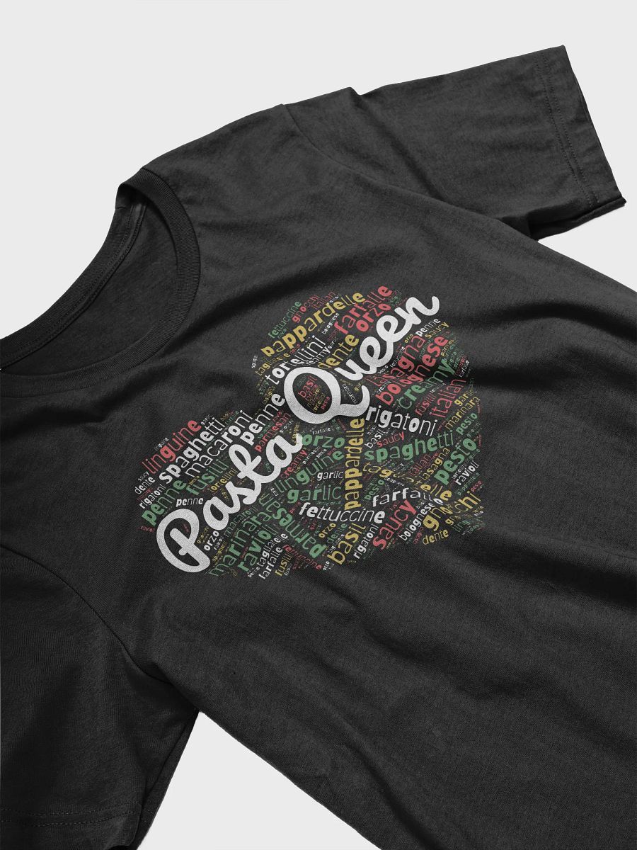 Pasta Queen Word Cloud T-Shirt product image (16)