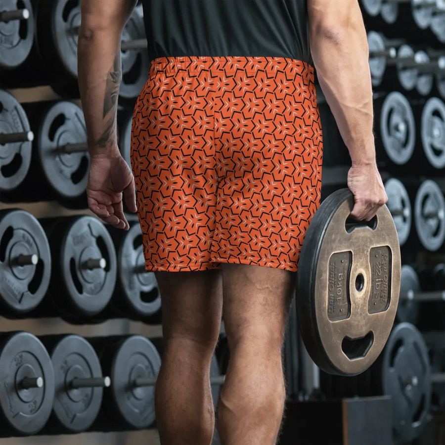 Onyx & Ember Geometric All Over Print Unisex Athletic Long Shorts product image (5)