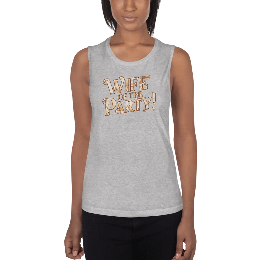 Wife of the Party flowy women's muscle tank top product image (4)