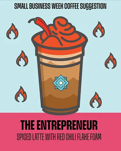 It’s #nationalsmallbusinessweek so here’s a themed coffee suggestion for the week - a spiced latte with chili cold foam to re...