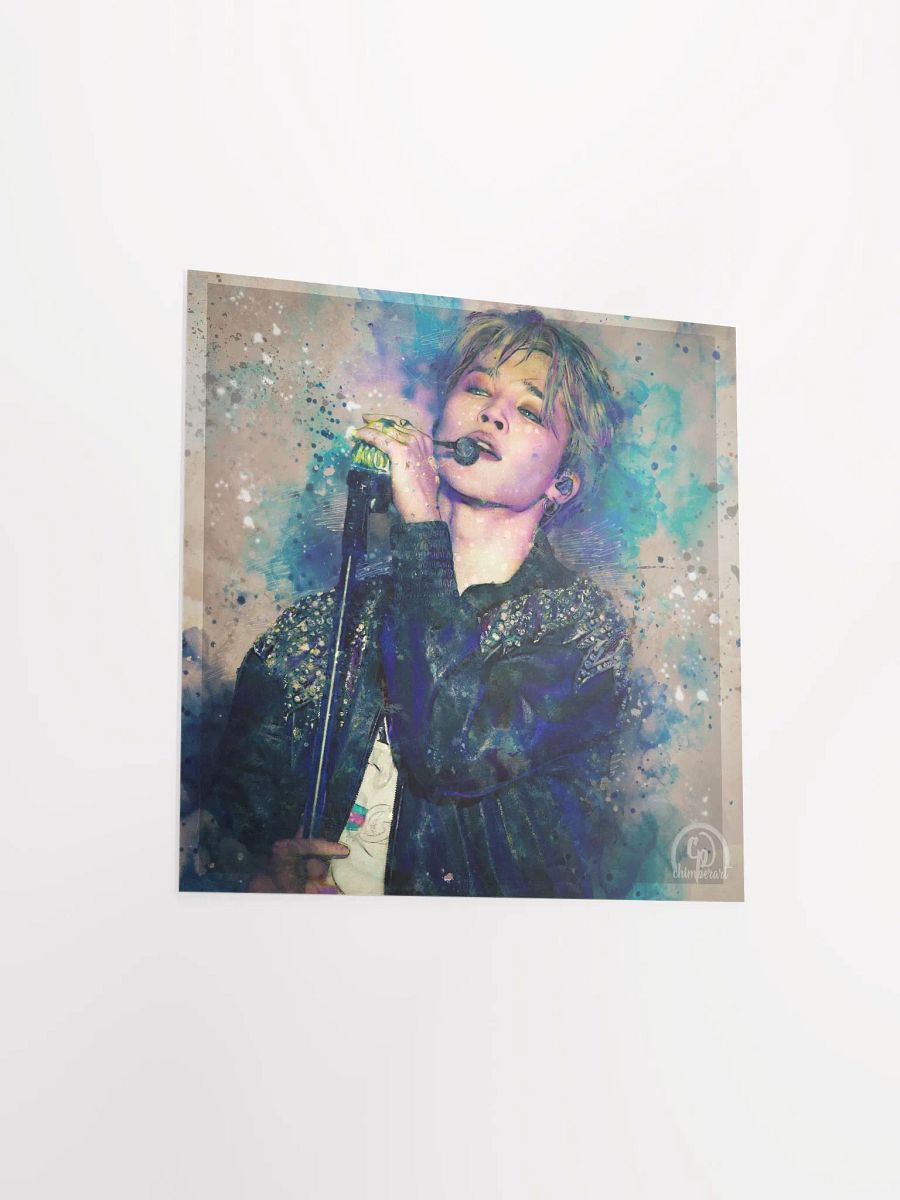 BTS - Kitty Gang Jimin at the mic Print (Unframed) - Designed by ChimberArt product image (13)