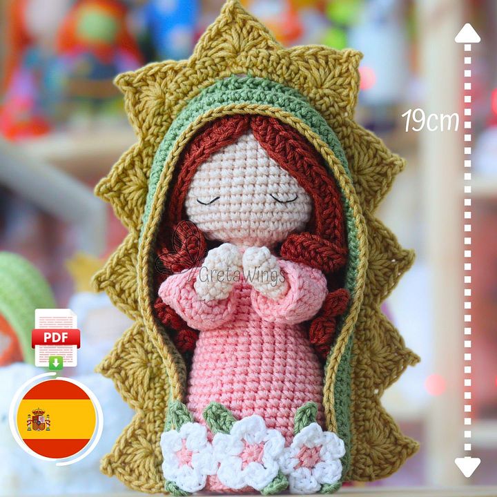 Virgen de Guadalupe Amigurumi Patrón de Crochet (descarga digital) product image (1)