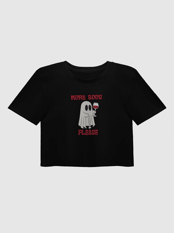 More Boos Please Crop Top - Wine product image (1)