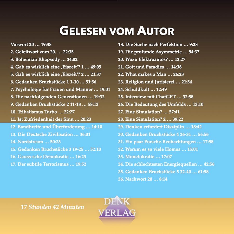 Gedankenspiele 20 - Hörbuch product image (2)