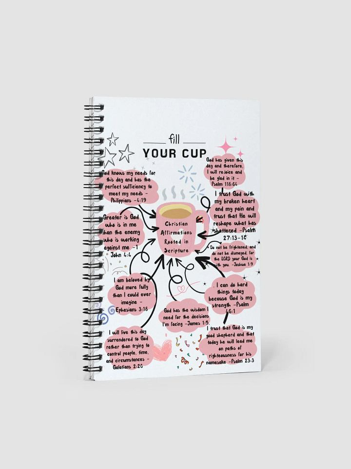 christain affirmations rooted in scripture Spiral Notebook product image (1)