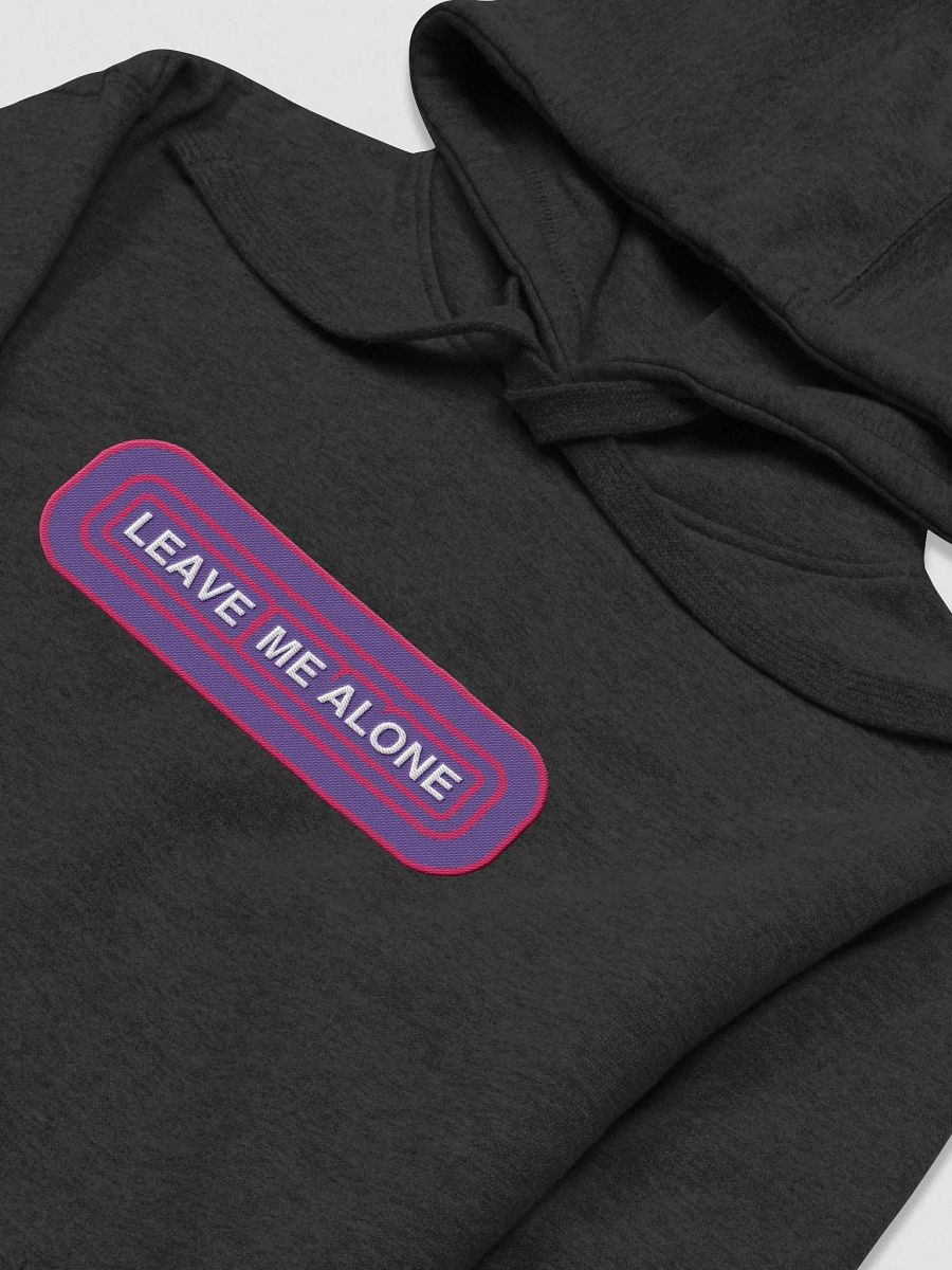 LEAVE ME ALONE (purple + pink ripple design) embroidered heavyweight hoodie product image (7)