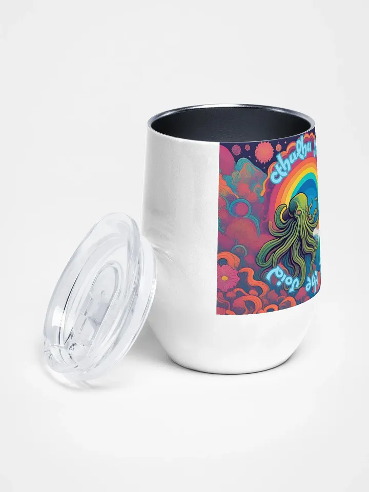 Cthulhu Surf Stainless Steel Wine Tumbler 02A product image (2)