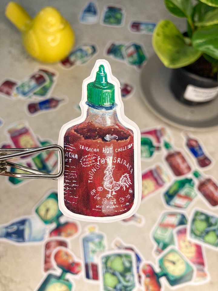 Sriracha vynyl sticker product image (1)