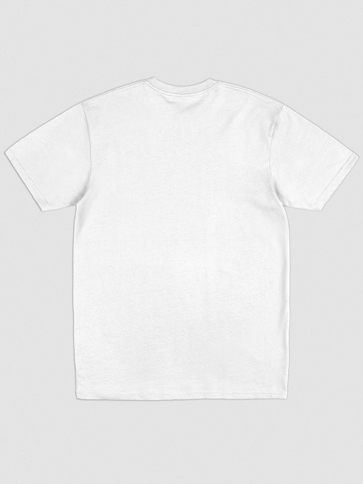 Simple Cross Embroidered White Heavyweight T-shirt product image (2)