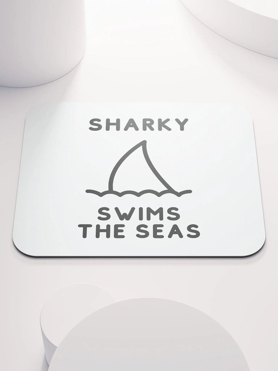 Sharky Swimming Mouse Pad product image (1)