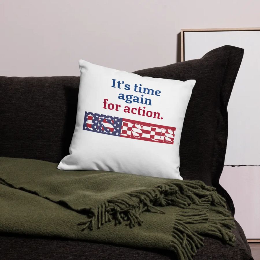 US IS US - Patriotic Action All-Over Print Pillow Case product image (9)