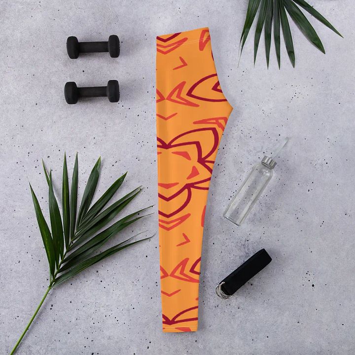 Retro Floral Fusion All-Over Leggings product image (2)