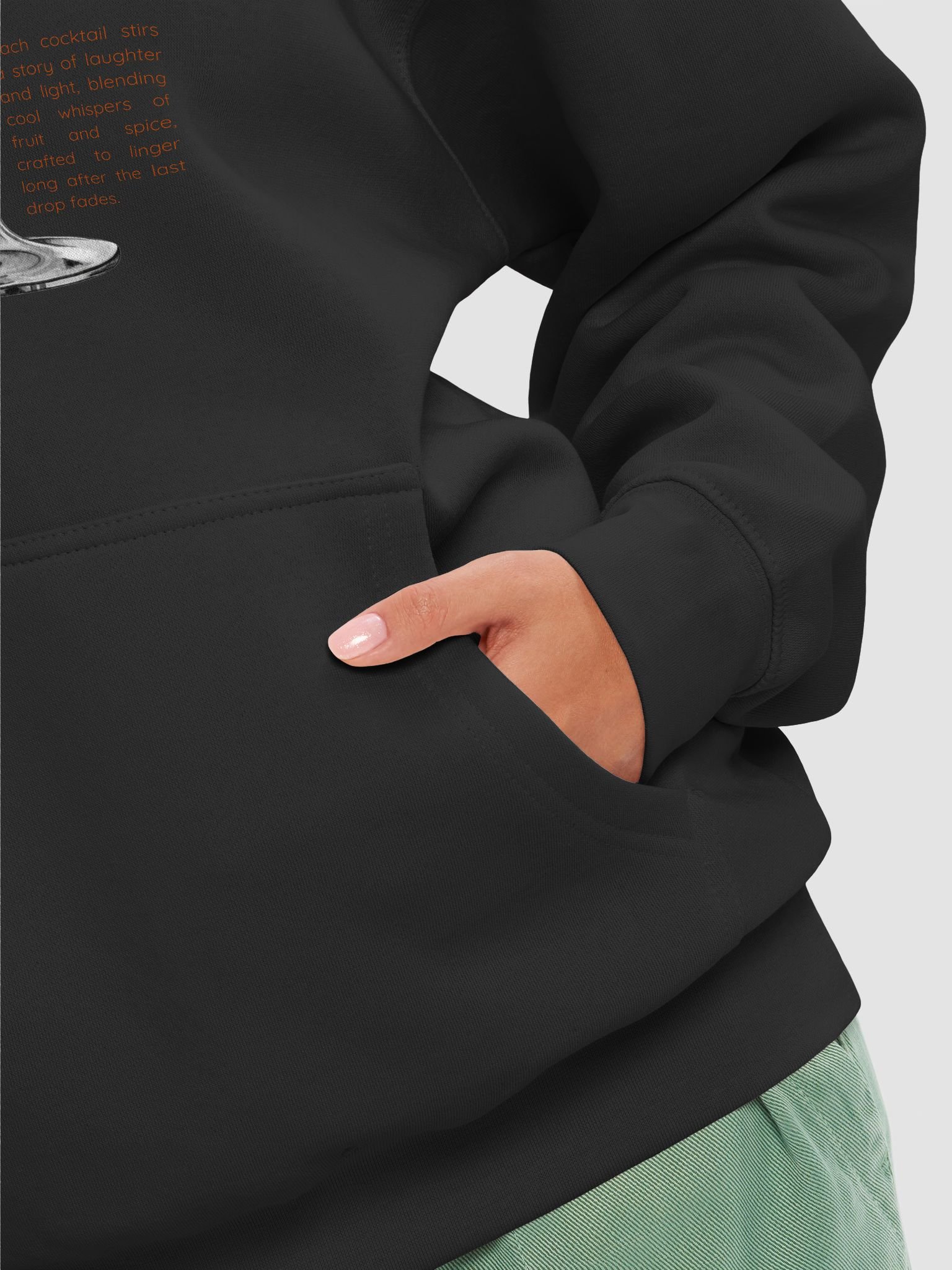 Olive Martini Cocktail Glass Hoodie product image (8)