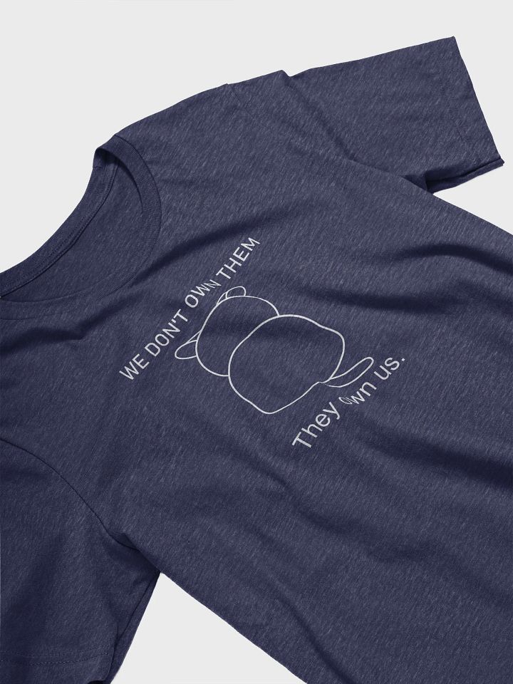 Cats Own Poeple Unisex Tee, White Print product image (2)