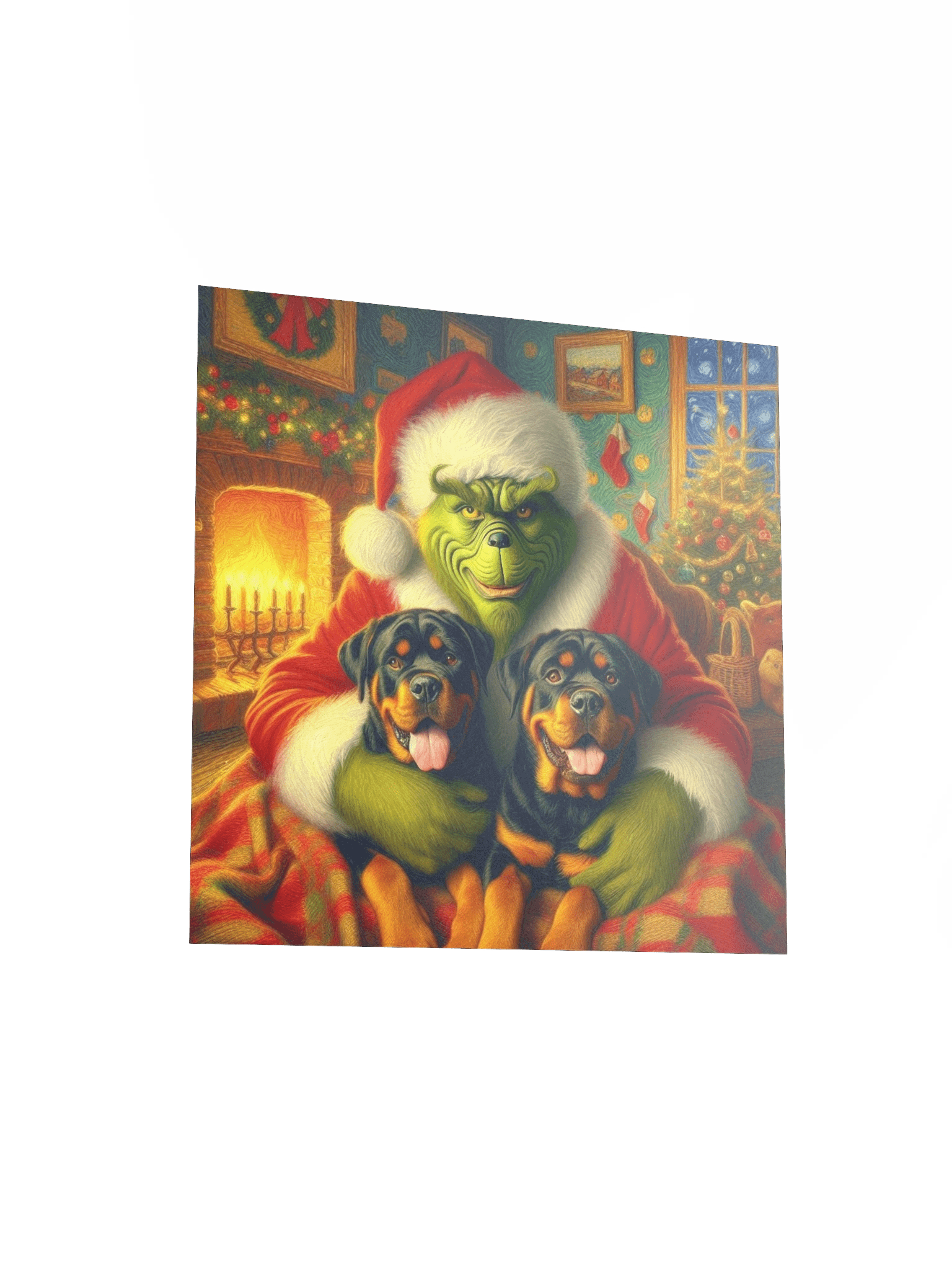 Rottweilers & Grinch Holiday Poster product image (13)